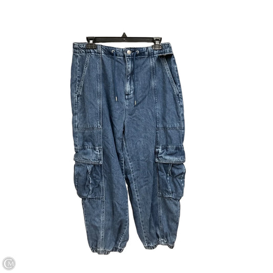 Jeans Wide Leg By Scoop In Blue Denim, Size: 8