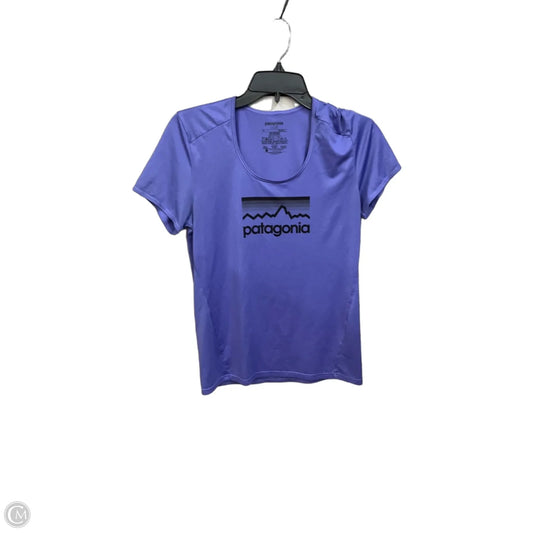 Athletic Top Short Sleeve By Patagonia In Purple, Size: M