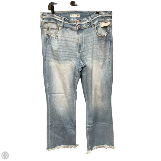 Jeans Straight By Kancan In Blue Denim, Size: 20