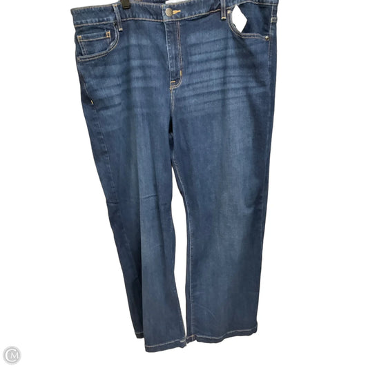 Jeans Wide Leg By Lane Bryant In Blue Denim, Size: 22
