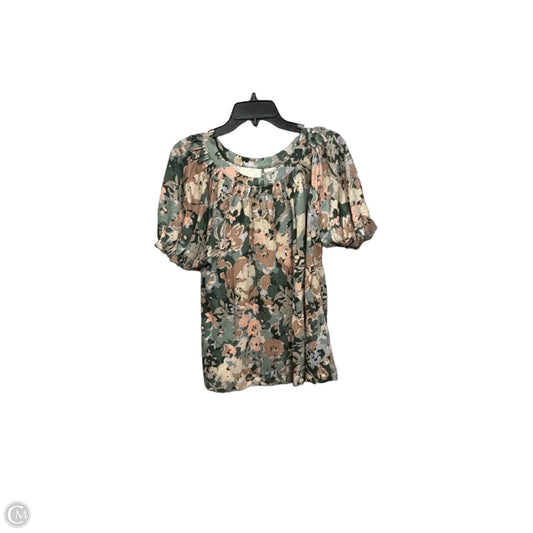 Top Short Sleeve By Maeve In Floral Print, Size: M