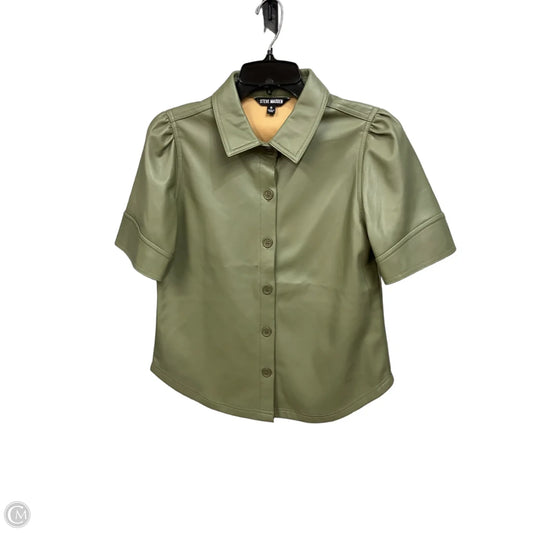 Top Short Sleeve By Steve Madden In Green, Size: S