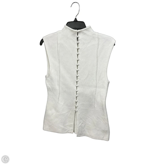 Top Sleeveless By Anthropologie In White, Size: S