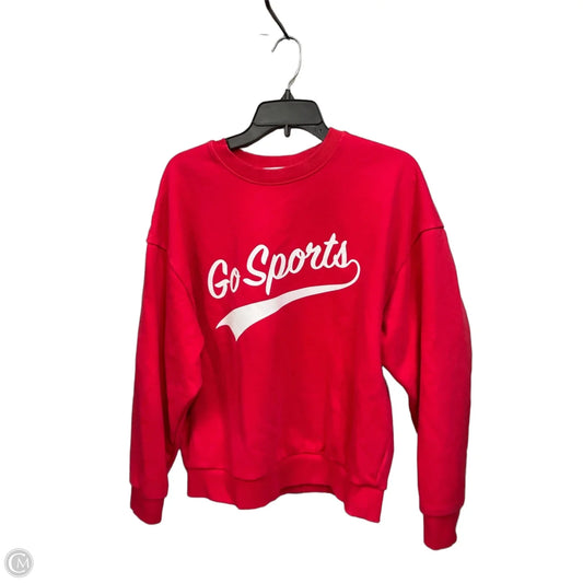 Sweatshirt Crewneck By Favorite Daughter In Red, Size: S