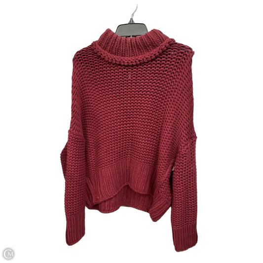 Sweater By Free People In Maroon, Size: M