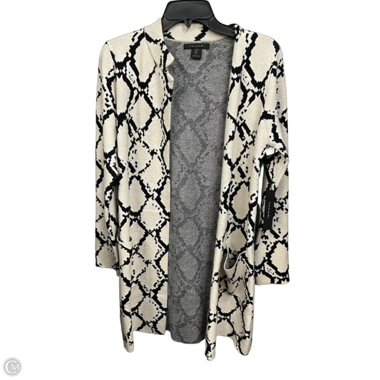Cardigan By Tahari In Black & Cream, Size: S