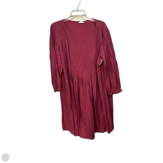 Dress Casual Short By J. Jill In Maroon, Size: Xl