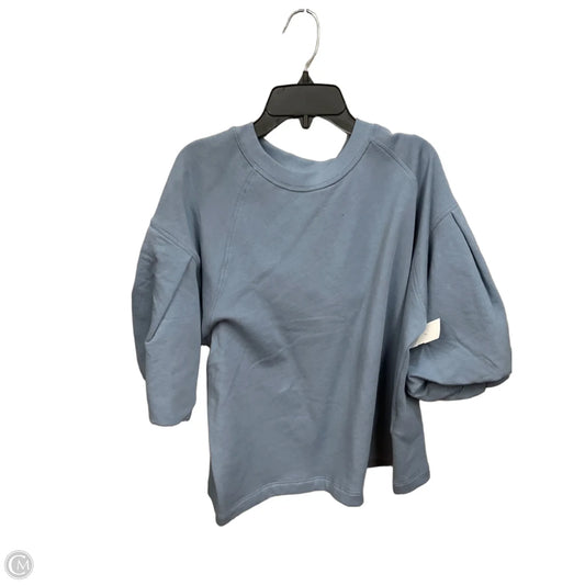 Top Short Sleeve By Madewell In Blue, Size: M