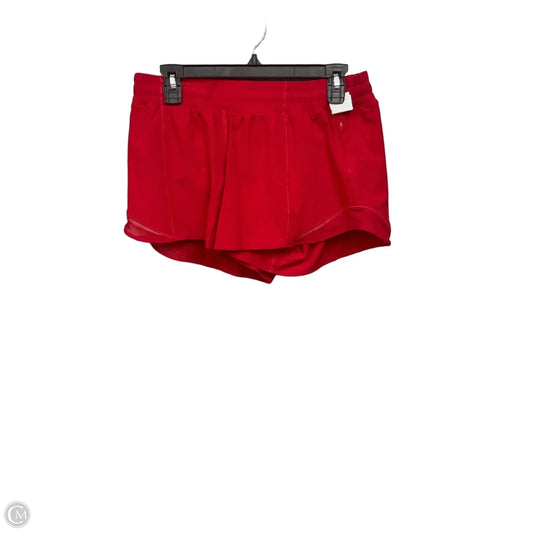 Athletic Shorts By Lululemon In Red, Size: 10