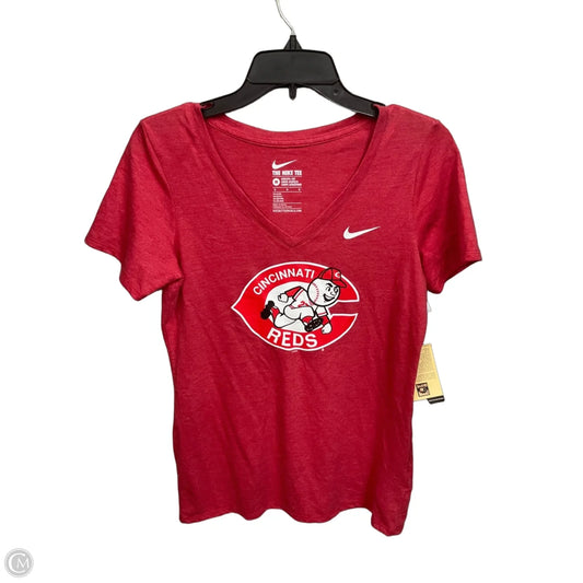Top Short Sleeve By Nike Apparel In Red, Size: M