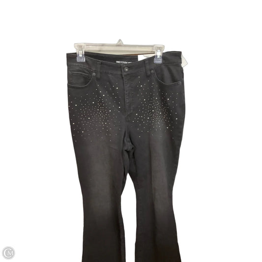 Jeans Flared By Inc In Black Denim, Size: 12