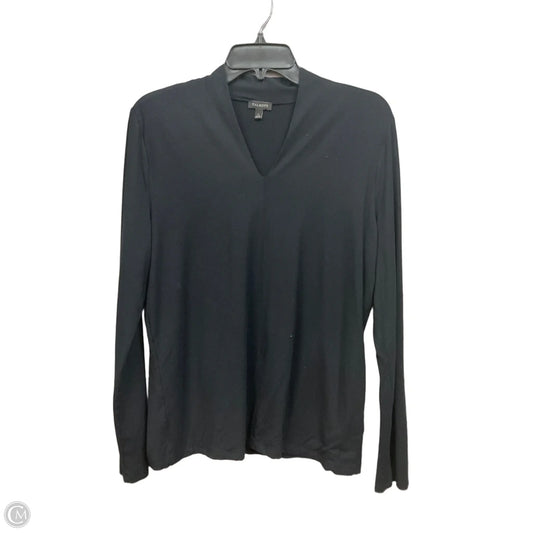Top Long Sleeve Basic By Talbots In Black, Size: L