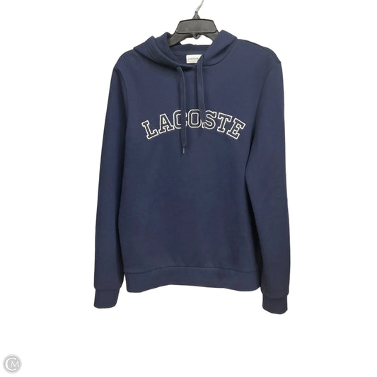 Sweatshirt Hoodie By Lacoste In Blue, Size: S