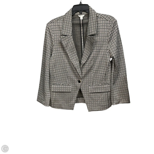 Blazer By Cato In Plaid Pattern, Size: L