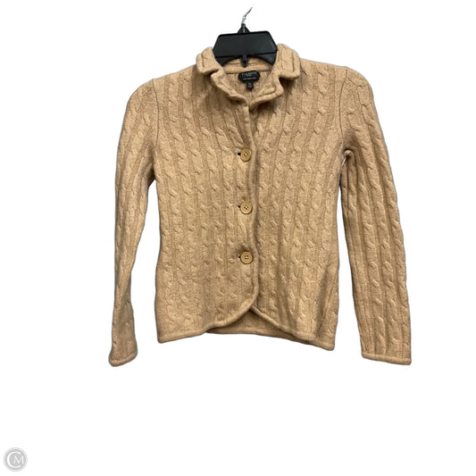 Cardigan By Talbots In Tan, Size: Sp