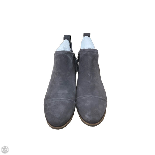 Boots Ankle Flats By Toms In Grey, Size: 8.5
