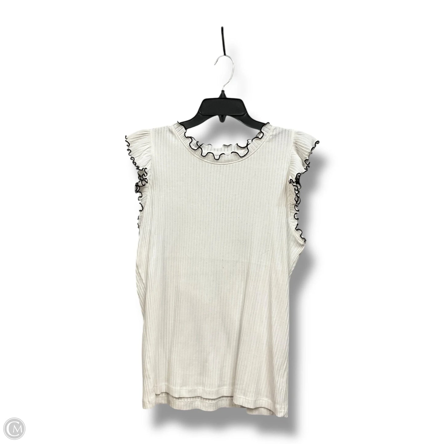 Top Sleeveless By Loft In White, Size: Xl