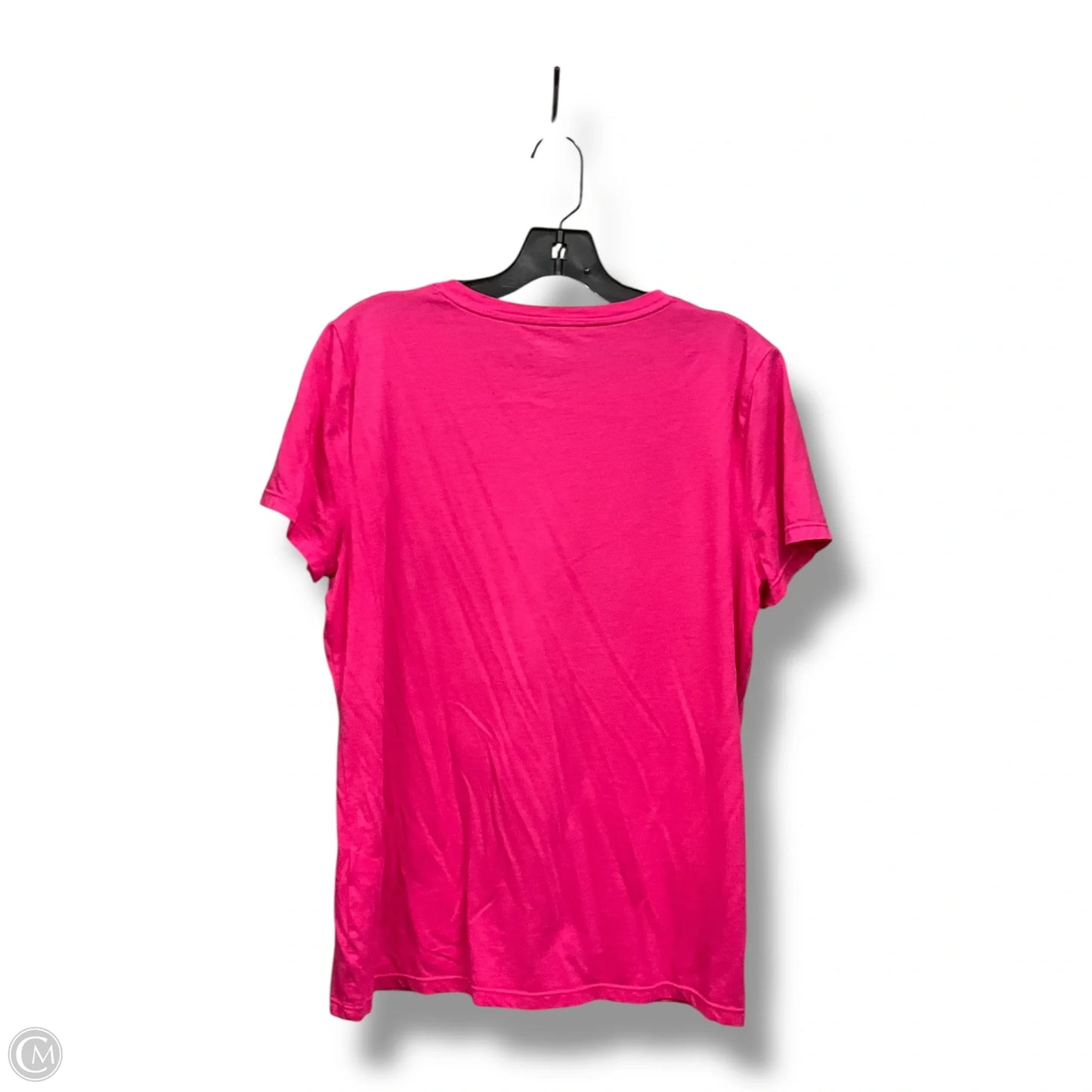 Athletic Top Short Sleeve By Calvin Klein In Pink, Size: Xl