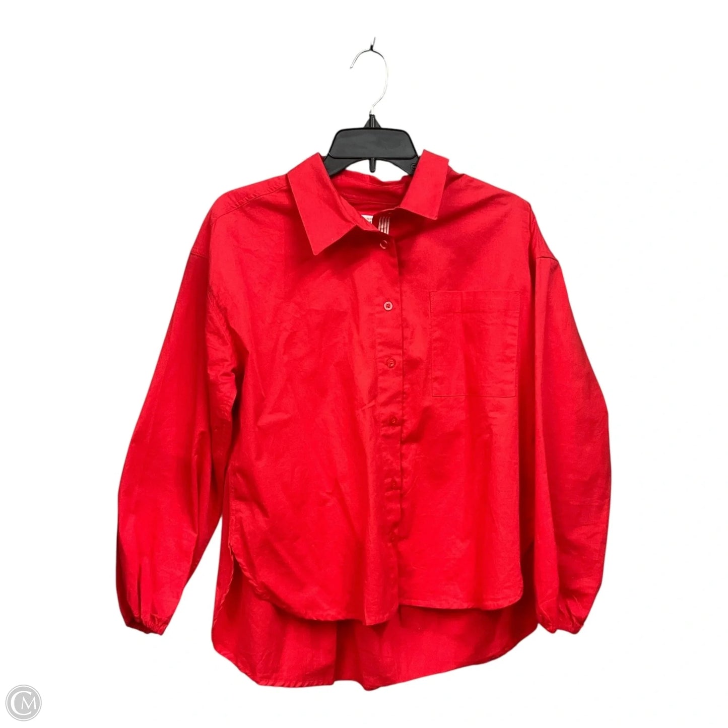 Blouse Long Sleeve By Sundry In Red, Size: S