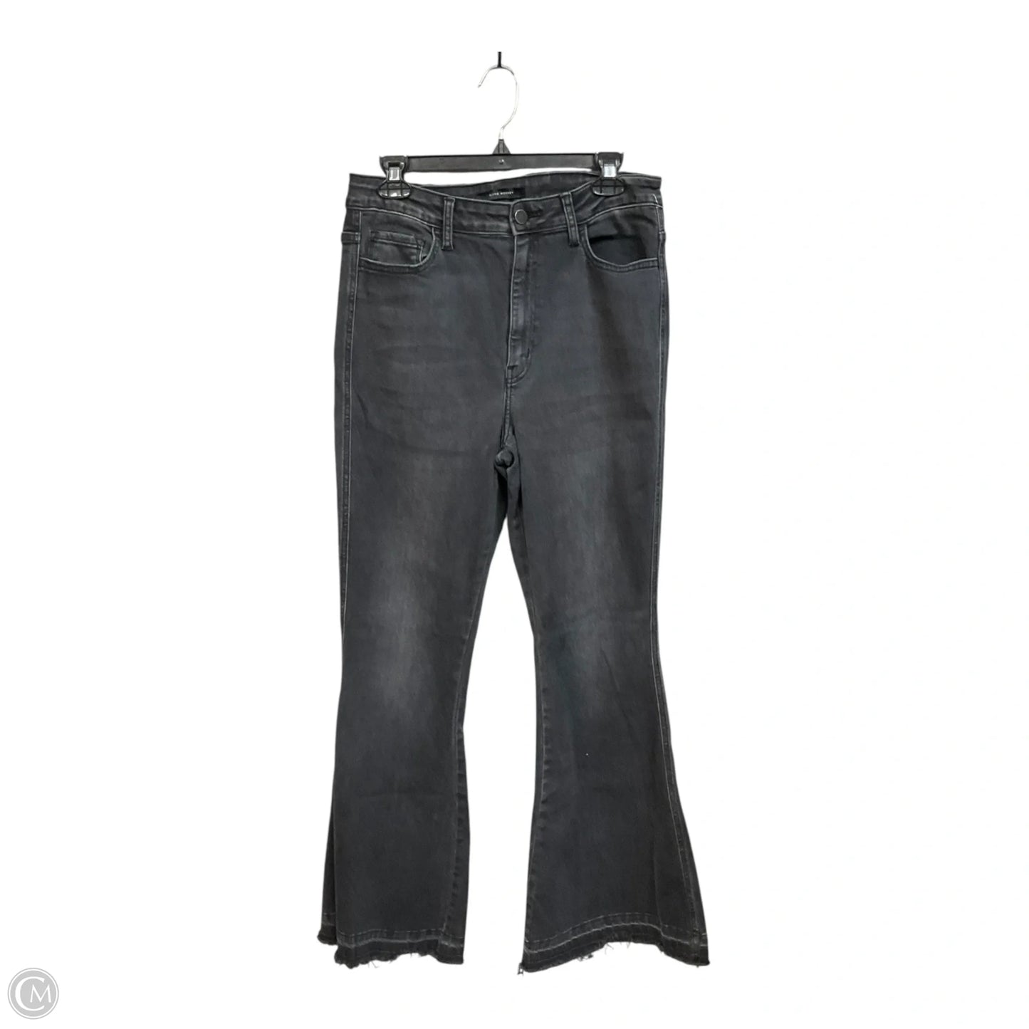 Jeans Flared By Flying Monkey In Grey Denim, Size: 12