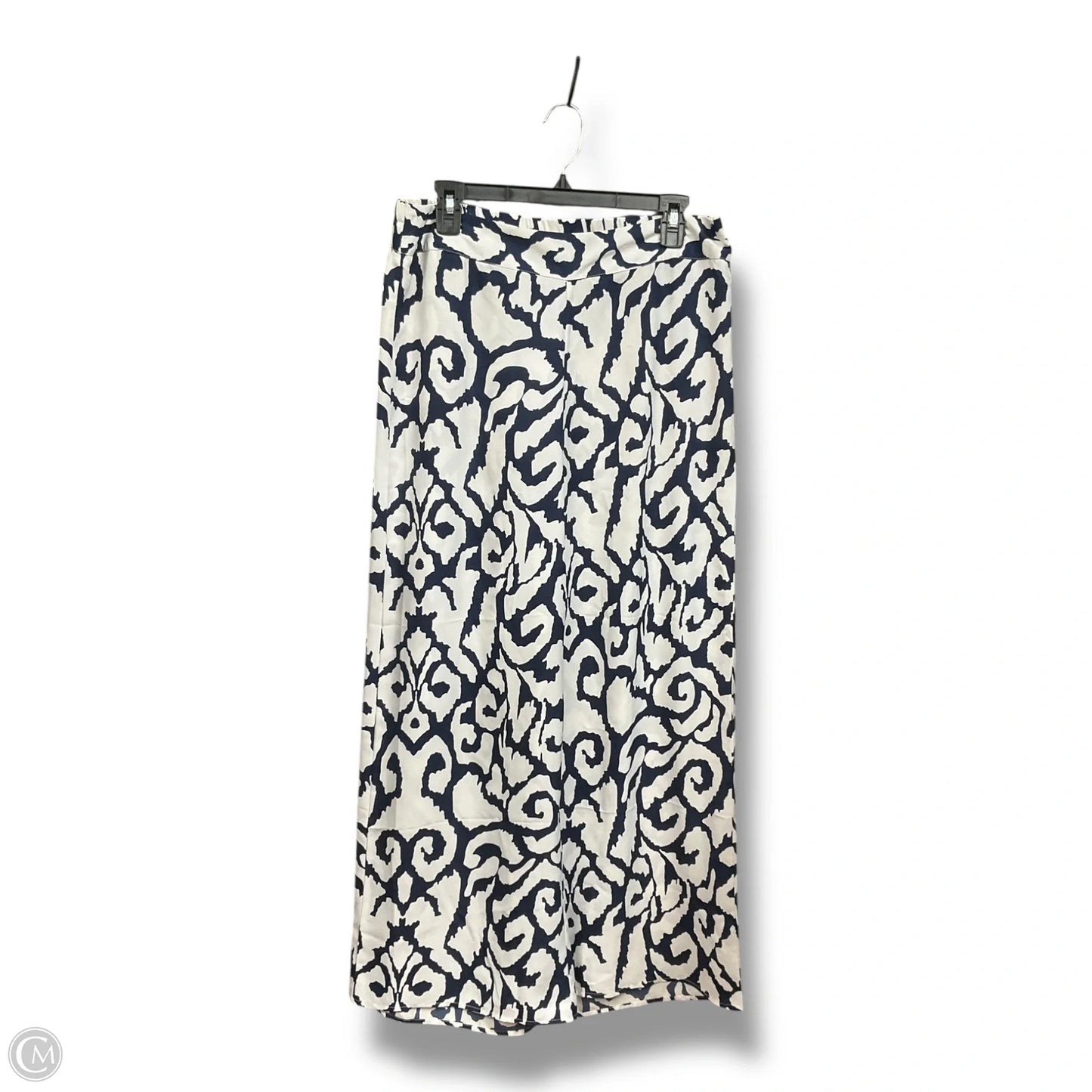 Pants Linen By Soft Surroundings In Blue & White, Size: M