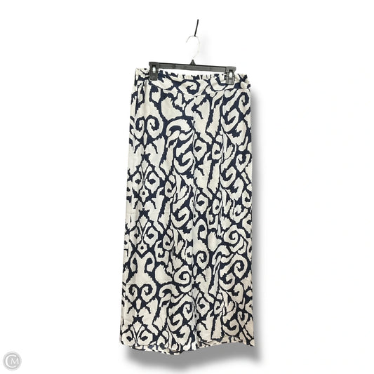 Pants Linen By Soft Surroundings In Blue & White, Size: M