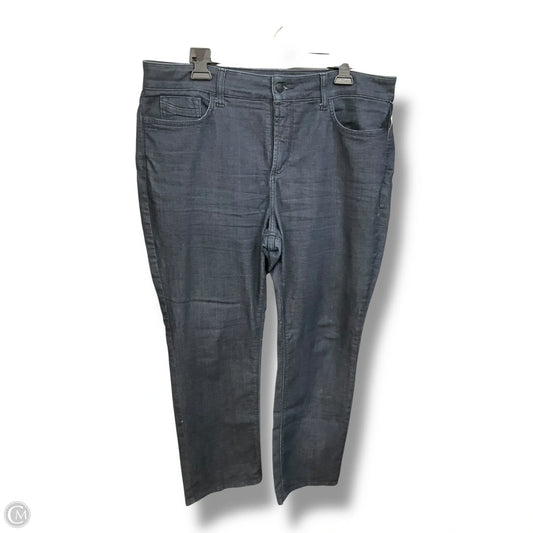 Jeans Straight By Not Your Daughters Jeans In Blue Denim, Size: 16