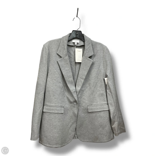 Blazer By Clothes Mentor In Grey, Size: Xxl