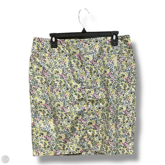 Skirt Mini & Short By J. Jill In Floral Print, Size: 8