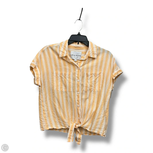Top Short Sleeve By Clothes Mentor In Striped Pattern, Size: S