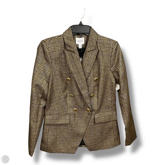 Blazer By Nine West Apparel In Gold, Size: Xs