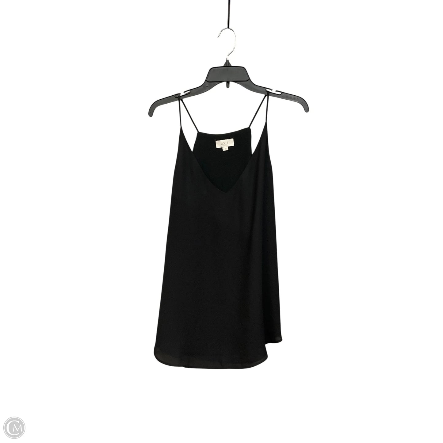 Blouse Sleeveless By Loft In Black, Size: L