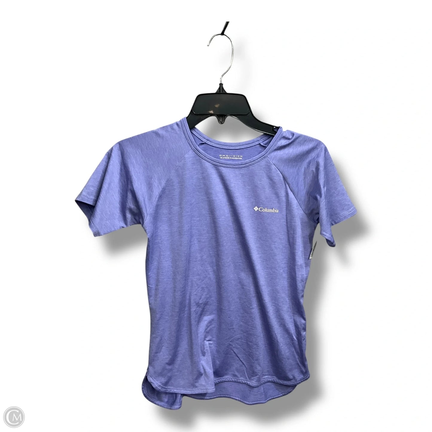 Athletic Top Short Sleeve By Columbia In Purple, Size: L