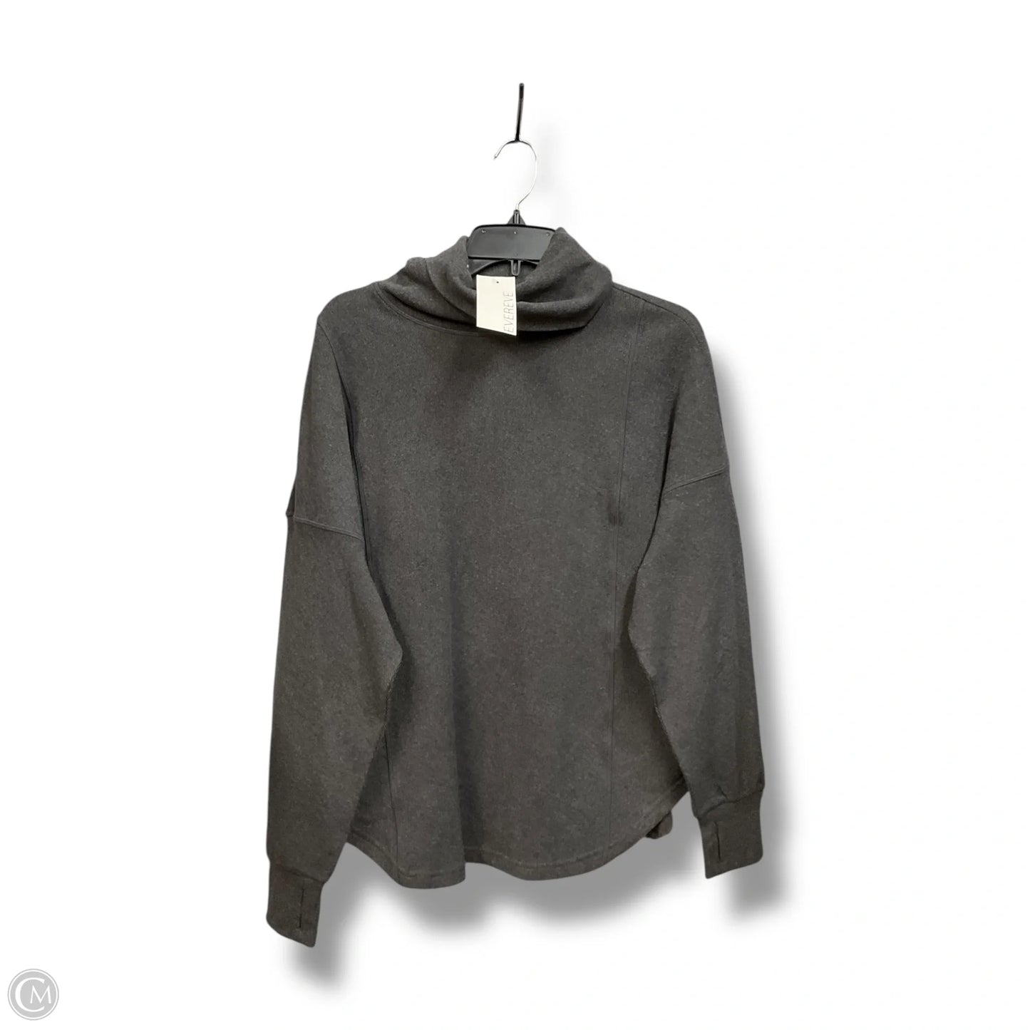 Top Long Sleeve By Evereve In Grey, Size: S