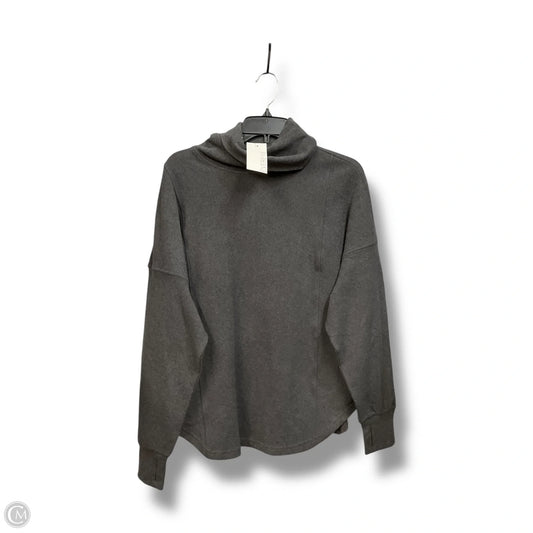 Top Long Sleeve By Evereve In Grey, Size: S