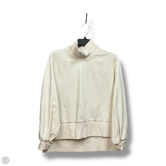 Athletic Sweatshirt Collar By Calia In Cream, Size: S