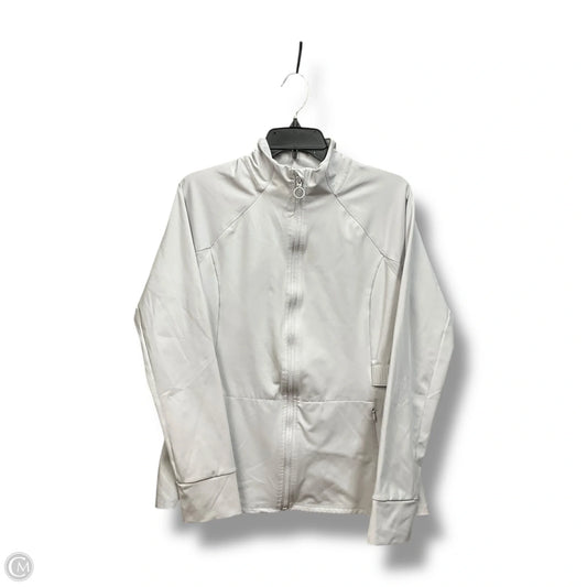 Athletic Jacket By Fabletics In Grey, Size: Xl
