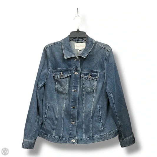 Jacket Denim By Two By Vince Camuto In Blue Denim, Size: 1x