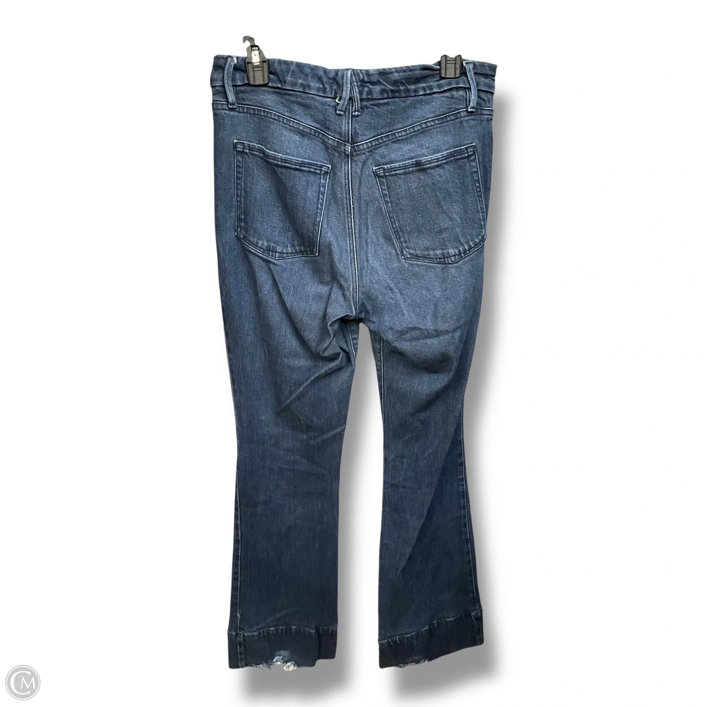 Jeans Flared By Good American In Blue Denim, Size: 10