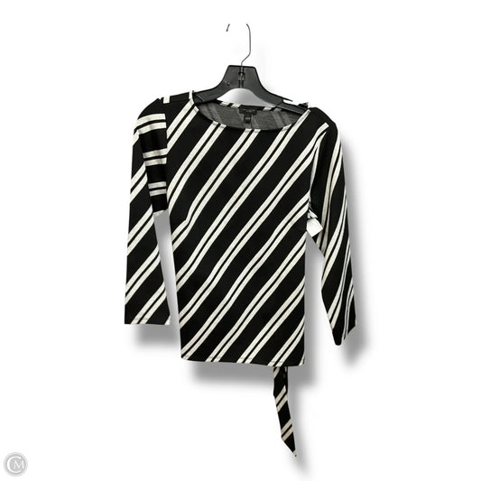 Top 3/4 Sleeve By Ann Taylor In Striped Pattern, Size: S