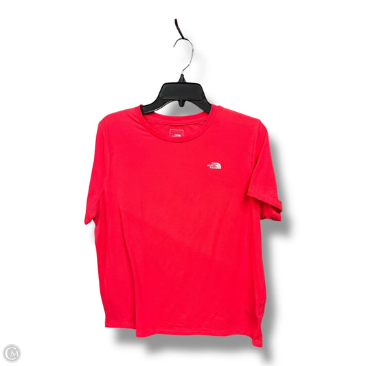 Athletic Top Short Sleeve By The North Face In Pink, Size: L