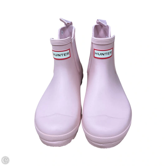 Boots Rain By Hunter In Pink, Size: 6