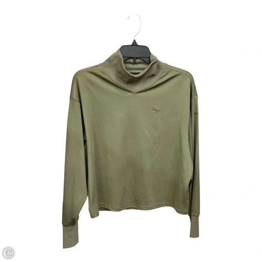 Athletic Top Long Sleeve Collar By Columbia In Green, Size: S