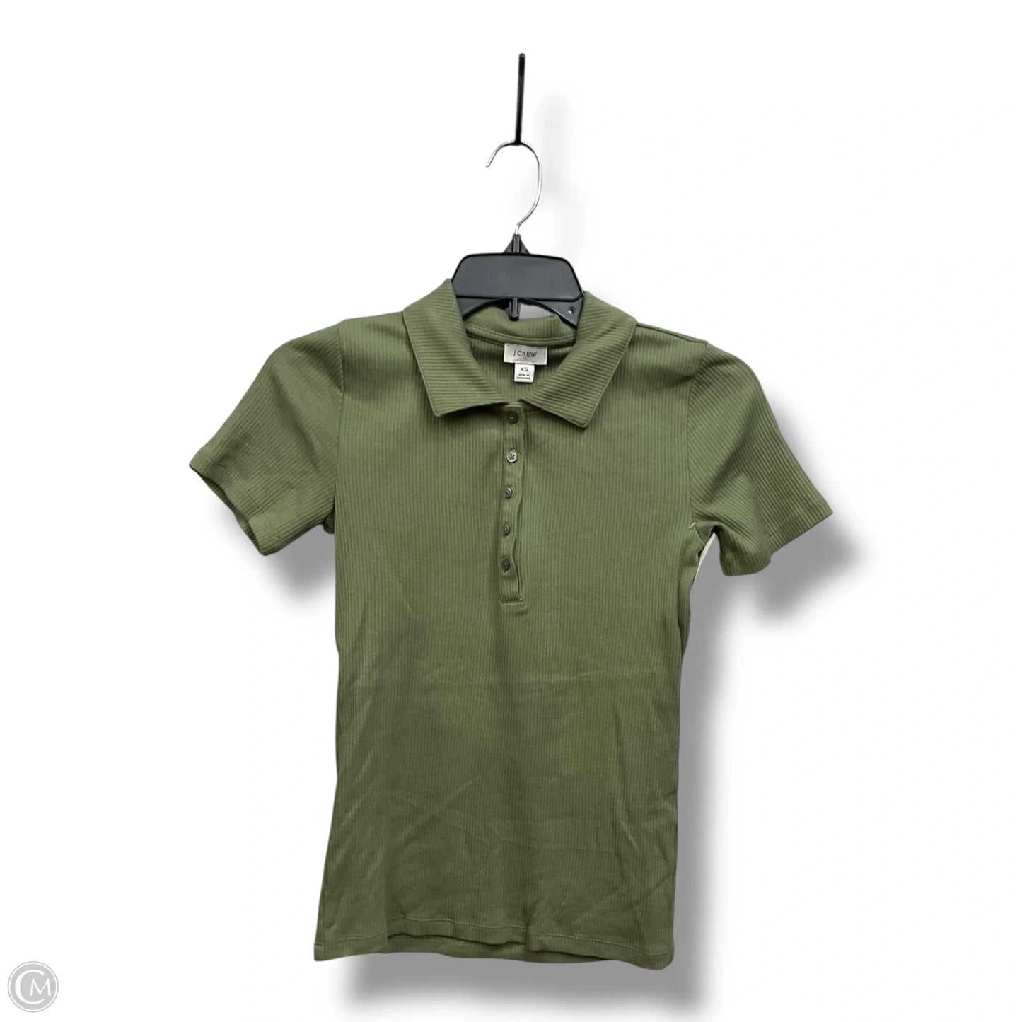 Top Short Sleeve By J. Crew In Green, Size: Xs