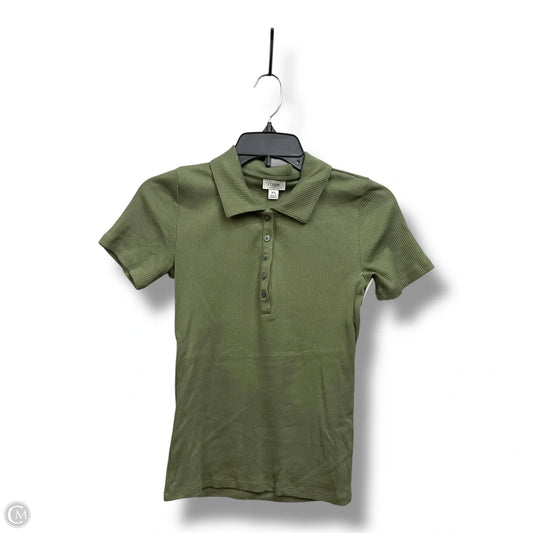 Top Short Sleeve By J. Crew In Green, Size: Xs