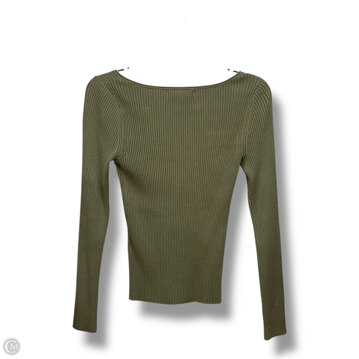Top Long Sleeve Basic By Banana Republic In Green, Size: M