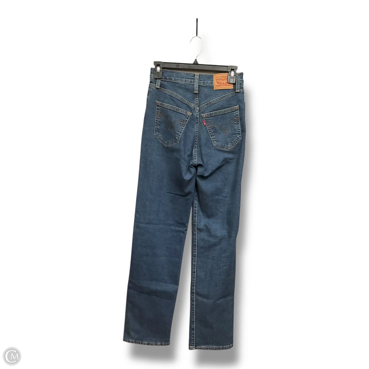 Jeans Straight By Levis In Blue Denim, Size: 2