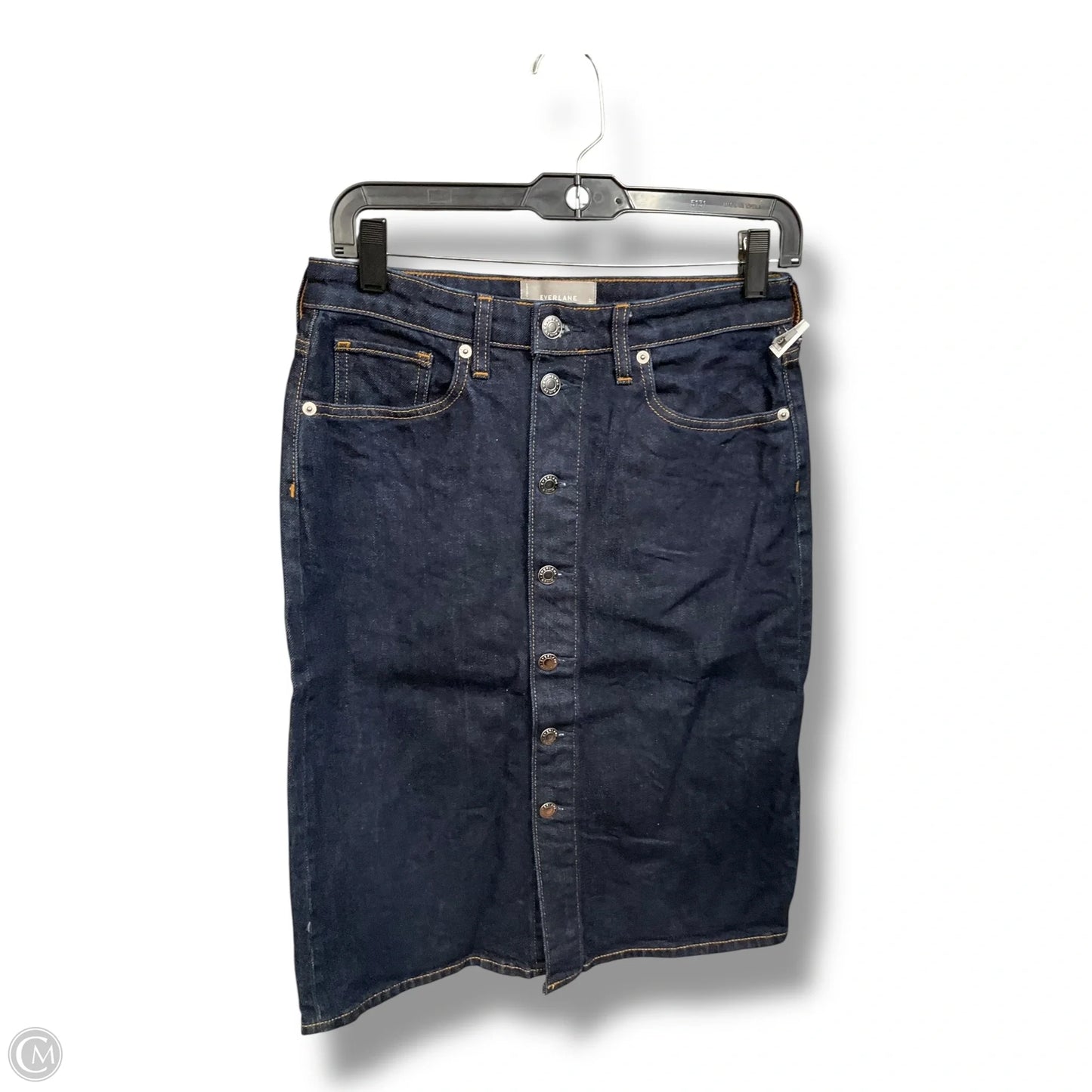 Skirt Mini & Short By Everlane In Blue Denim, Size: 4