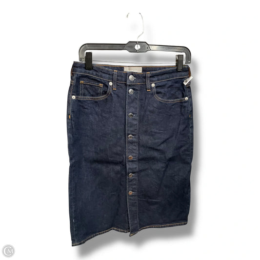 Skirt Mini & Short By Everlane In Blue Denim, Size: 4