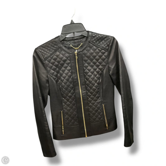 Jacket Moto By Cole-haan In Black, Size: Xs